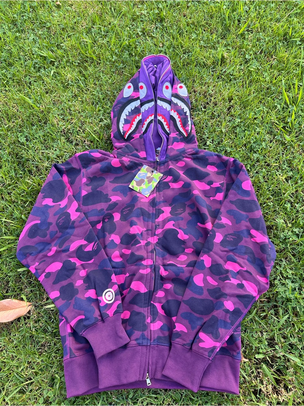 Bape purple hoodie